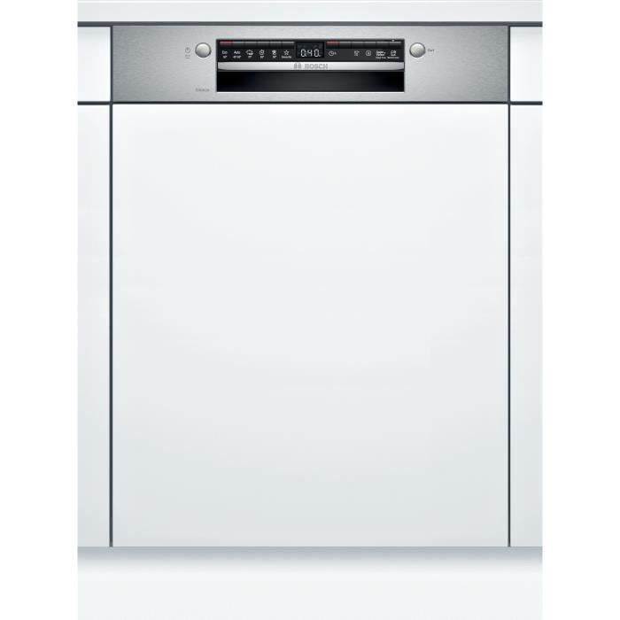 Lave-vaisselle encastrable BOSCH SGI4HVS31E Série 4 - 13 couverts - Induction - L60cm - 46 dB - Bandeau Inox