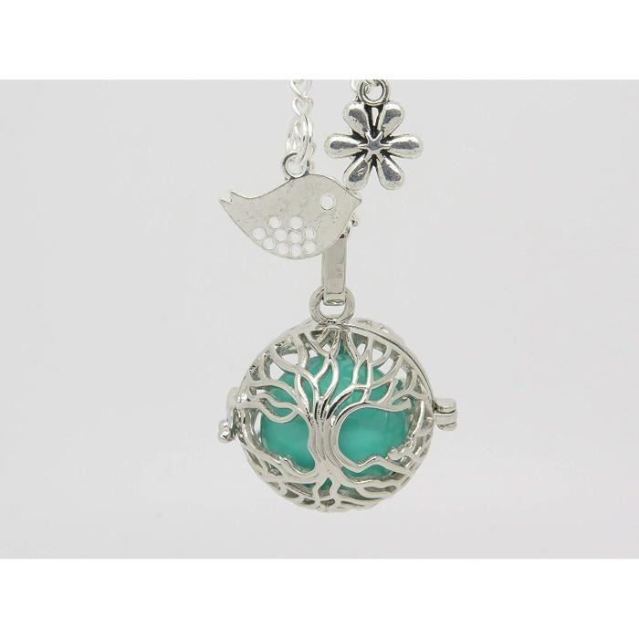 bola de grossesse PERSONNALISABLE arbre de vie, collier sautoir de grossesse, harmony ball boule de cuivre idée cadeau future maman,