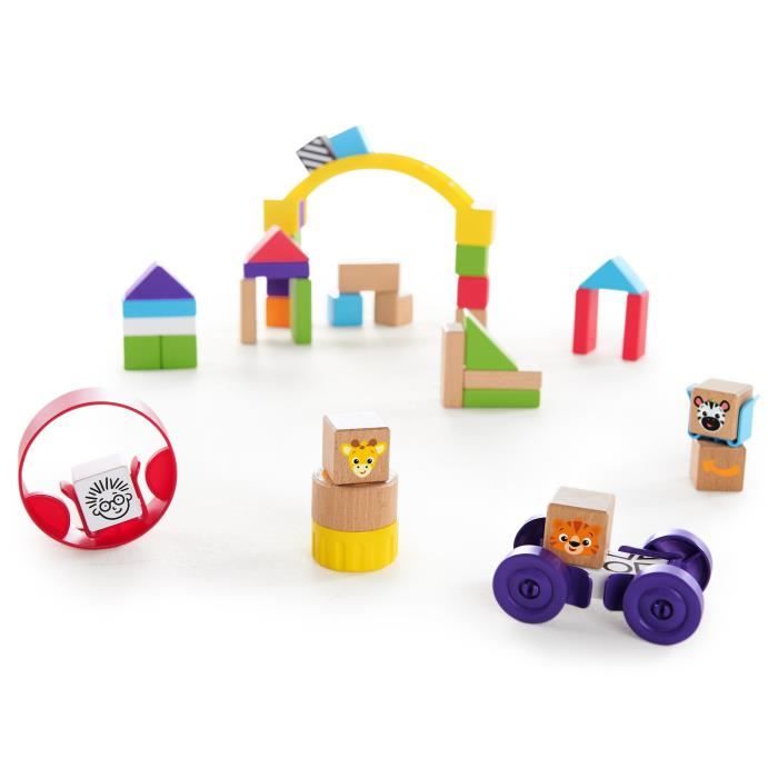 HAPE-BABY EINSTEIN blocs de constructions en bois Baby Einstein - Cubes de découverte en bois