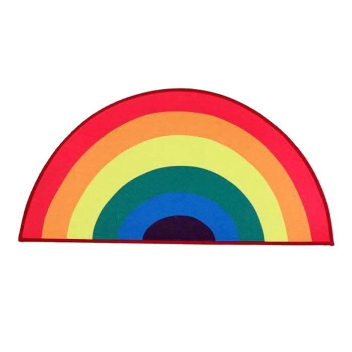 Tapis Demi-ronds Pour Chambre De Filles Tapis De Pépinière Antidérapant Tapis De Chambre D'enfants Tapis De Jeu Pour Petit