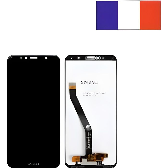 ECRAN COMPLET VITRE TACTILE + LCD HUAWEI Y6 2018 NOIR