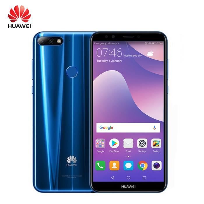 Huawei Y7 Prime 2018 Smartphone bleu 64Go