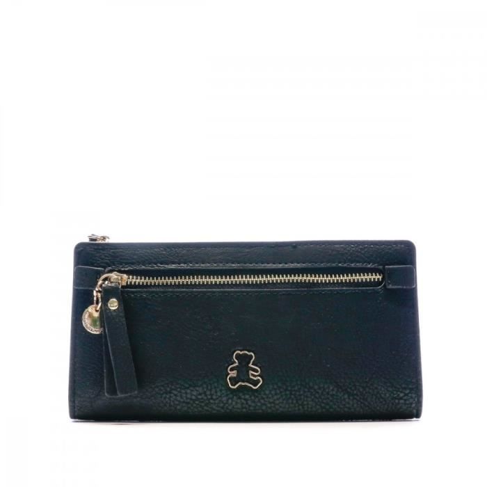 Portefeuille Noir Femme Lulu Castagnette Peiline