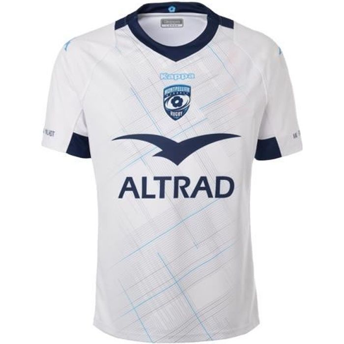 Enfant - Maillot Kombat Montpellier Hérault Rugby Away 19-20 Blanc 12Y
