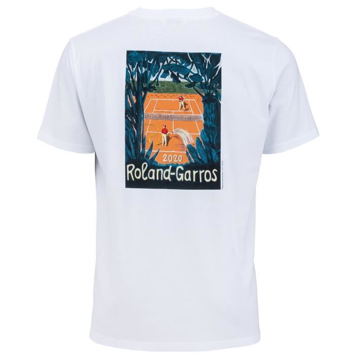 T-shirt Roland Garros - Affiche 2020 - Collection officielle - Homme