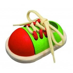 PLAN TOYS Jeu en bois Chaussure à lacer