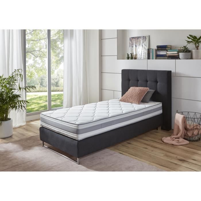 DORMISPRING Matelas 90x190 cm - Ressorts ensachés - 20cm
