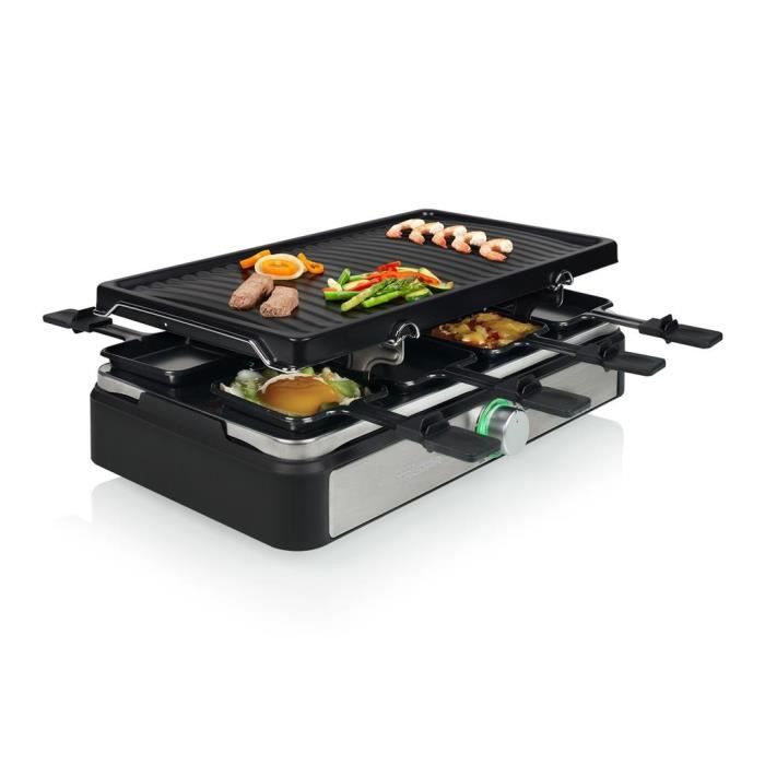 Appareil à raclette Tristar RA-2726 – Avec plaque grill – 8 personnes – 1 400 W