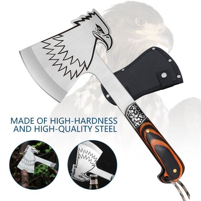 Couteau de survie d'outils de camping de chasse d'armée de hache de Tomahawk extérieur militaire