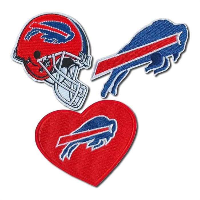 3 Pcs Rugby Team Logo Broderie Patch, Casque et Coeur Logo ÉCusson ...