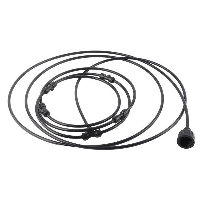 Kit de ventilateur de brume Anneau de pulvérisation noire Refroidissement de refroidissement à electromenager ventilateur - Shipenophy