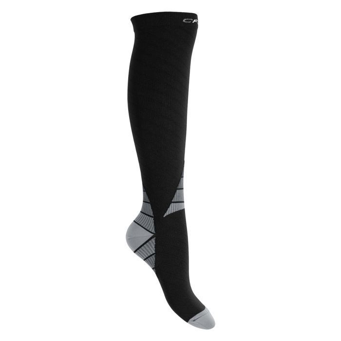 CFLEX Chaussettes de sport pour hommes et femmes (1 paire) Chaussettes hautes de compression - Noir Gris