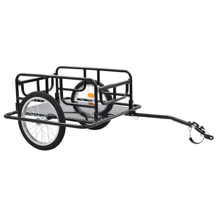 HSF®Remorque de vélo 130x73x485 cm acier noir - pour enfants/cadeau de Noël/danniversaire - 130x73x485 cm bgv46943583