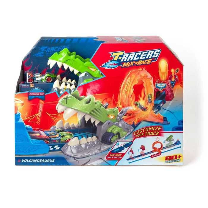Circuit acrobatique - T RACERS - Volcanosaurus - 1 voiture Nitro Rex ...