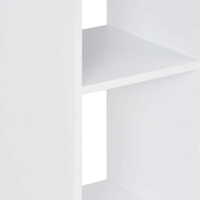 Maison SoldesTable de bar - Décor moderne - 1/2 personnes Blanc et béton 60x60x110cm Moderne347251