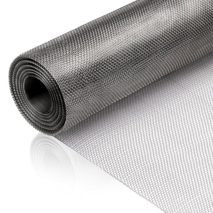 Grillage métallique maille fine 30 x 250 cm maille 1 mm - inox 304 filtre anti-rongeurs et moustiquaire pour parterre surélevé