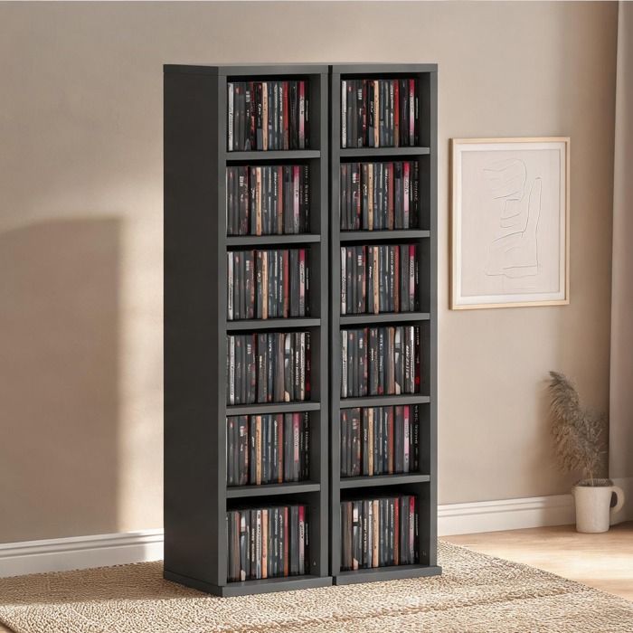 Armoire De Bureau en Panneau de particules Noir 21 x 22.5 x 88.5 cm