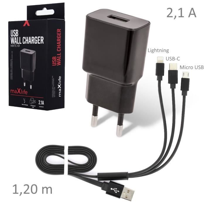 Pour Xiaomi Redmi Note 4 Chargeur Usb 2a Cable Plat Universel Achat Chargeur Telephone Pas Cher Avis Et Meilleur Prix Cdiscount