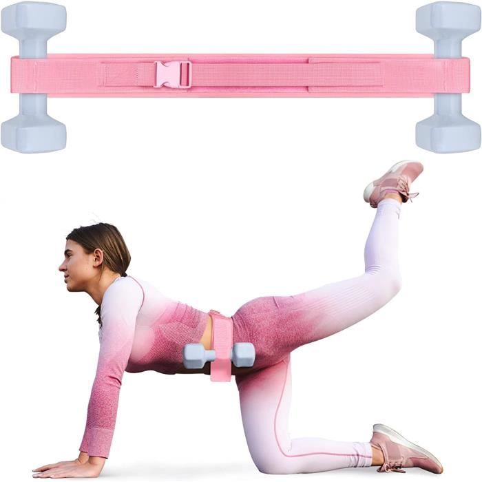 Ceinture De Hip Thrust Rembourrée – Sangle Lestée Pour Haltères Et Kettlebell, Entraînement Fessiers Et Musculation à La Maison