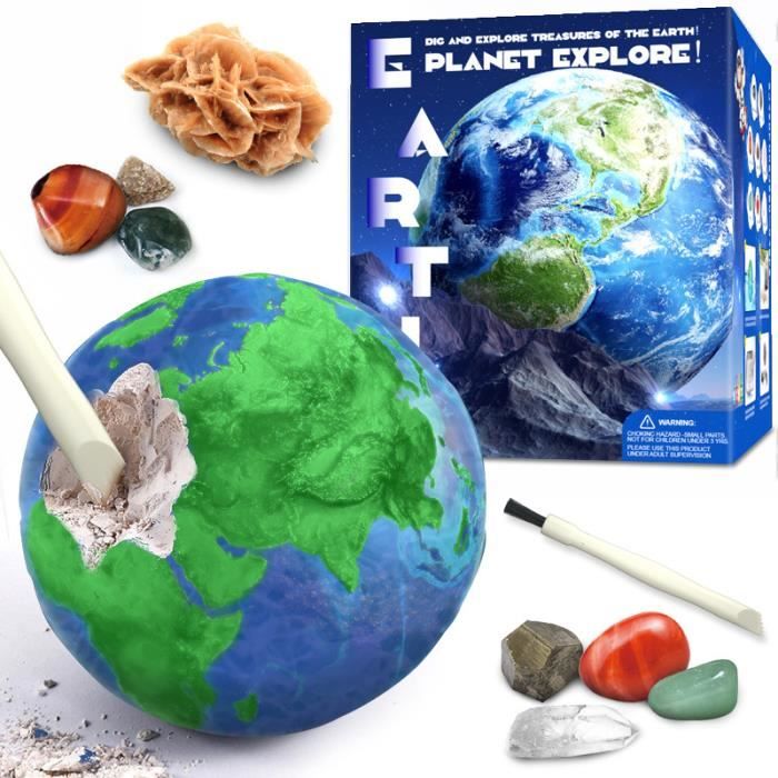 Ensemble Minier - AMOUNE - Kit de Fouille - Pour Enfants - 6 ans et plus - Géologie et Archéologie - Jeux - Jouets Ensemble Minier - AMOUNE - Kit de Fouille - Pour Enfants - 6 ans et plus - Géologie et Archéologie - Jeux - Jouets
