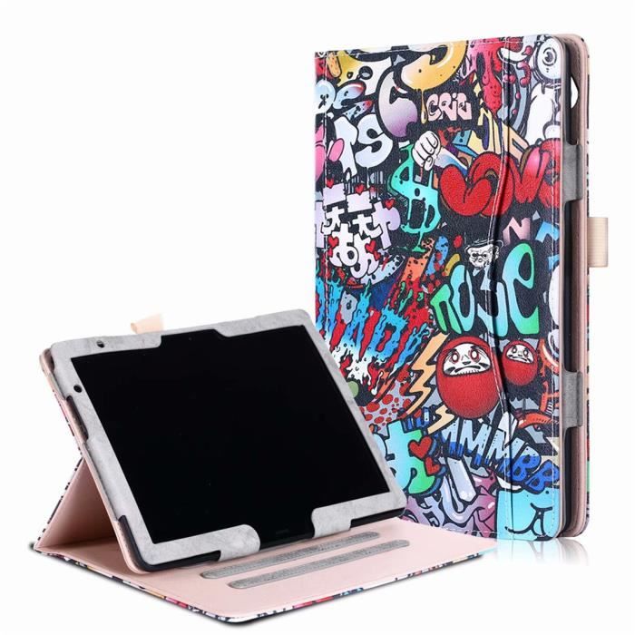 Housse Huawei Mediapad M5 Lite 10 1 Avec Support Etui Antichocs Coque Huawei Mediapad M5 Lite 10 1 Auto Réveil Veille Tywh Prix Pas Cher Cdiscount