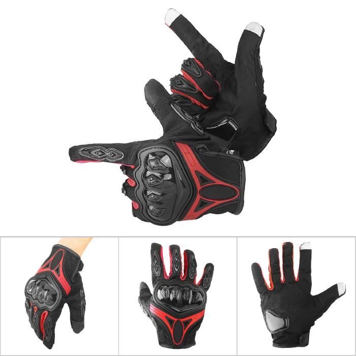 Voarge Gants de moto pour homme Gants de moto à doigts Voarge Gants de moto pour homme Gants de moto à doigts