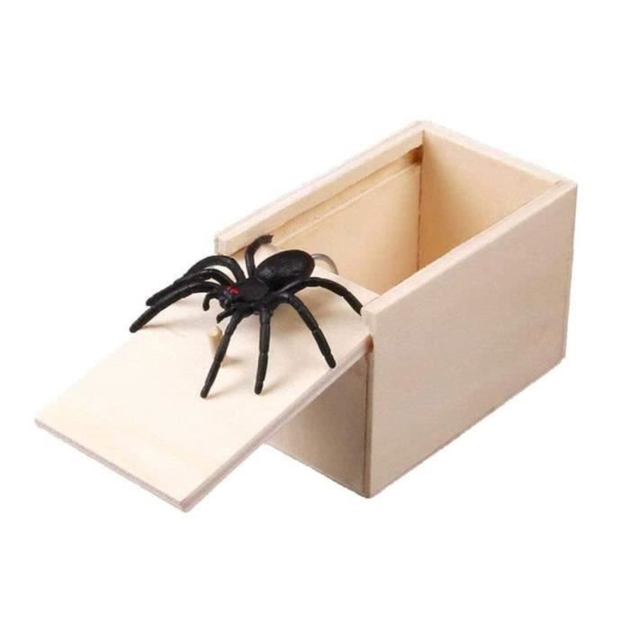 Boîte Surprise Araignée - Fausse Araignée - Jouet Drôle - Matériau en Bois - Pour Enfants à Boîte Surprise Araignée - Fausse Araignée - Jouet Drôle - Matériau en Bois - Pour Enfants à