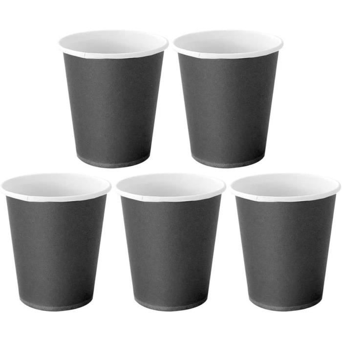 Gobelets En Papier 9 Oz à Pois Argentés – Lot De 50, Pour Glaces, Soupes, Événements
