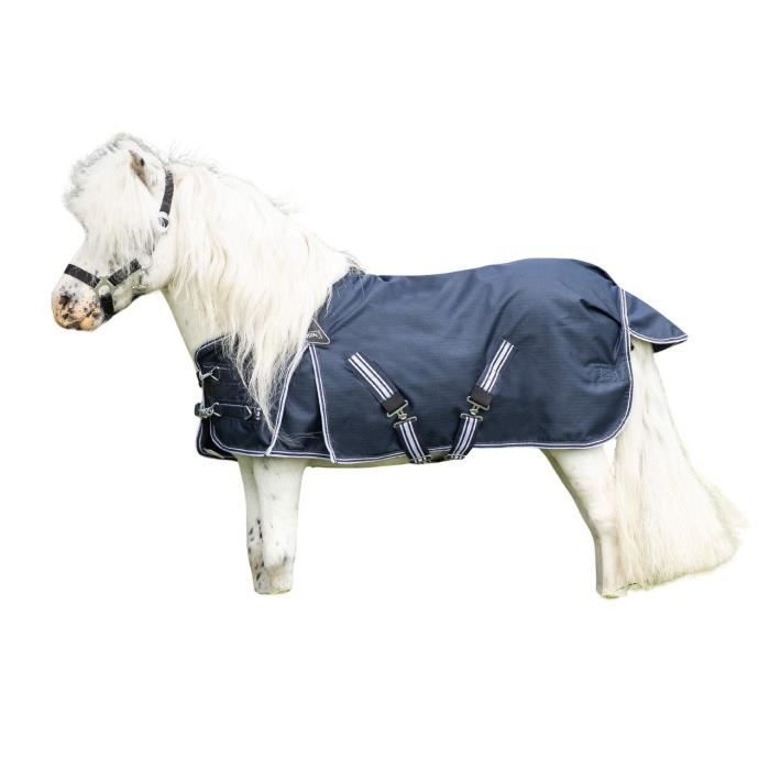 Couverture Extérieure Pour Cheval Catago Justin, 300g, Noir, 135 Cm, Neuve