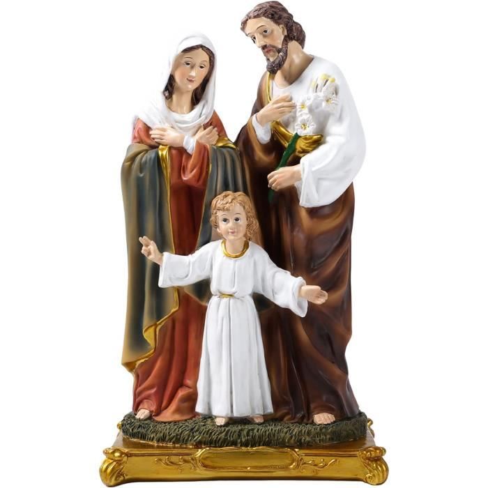 Statuette Jésus En Laiton Doré - Mini Figurine Religieuse 6 Cm - Décoration Bureau, Étagère Ou Ornement De Paysage - 13