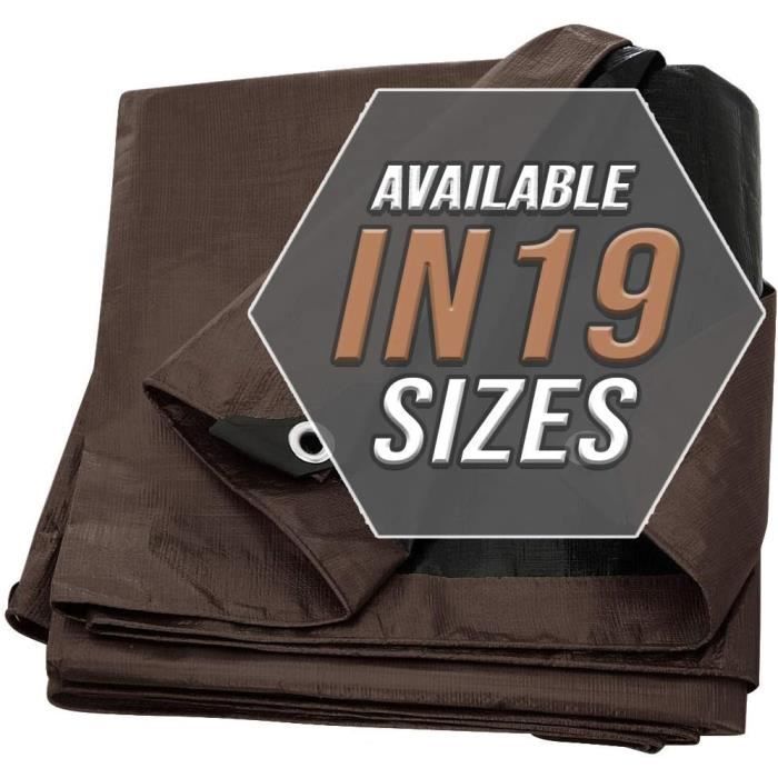 Bâche De Protection Pro 3x4m - 12m² - 100gr/m² - Robuste Pour Chantiers & Travaux - Neuf