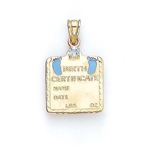 14k Or Jaune Aigue Marine Bebe Garcon Certificat De Naissance Pendentif Collier 1 1 16 Pouces Bijoux Cadeaux Pour Femmes Achat Vente Sautoir Et Collier 14k Or Jaune Aigue Marine Or Jaune Dore