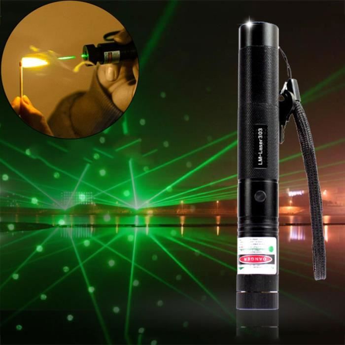 lampe de poche Puissant pointeur laser brûlant Puissant pointeur laser vert  Pop ballon Astronomie pointeurs laser Stylos