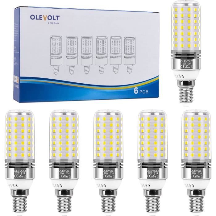 NXYXLED E14 Ampoules 12W Blanc Naturel 4000K E14 Ampoule Maïs LED 1400LM Équivalent Halogène