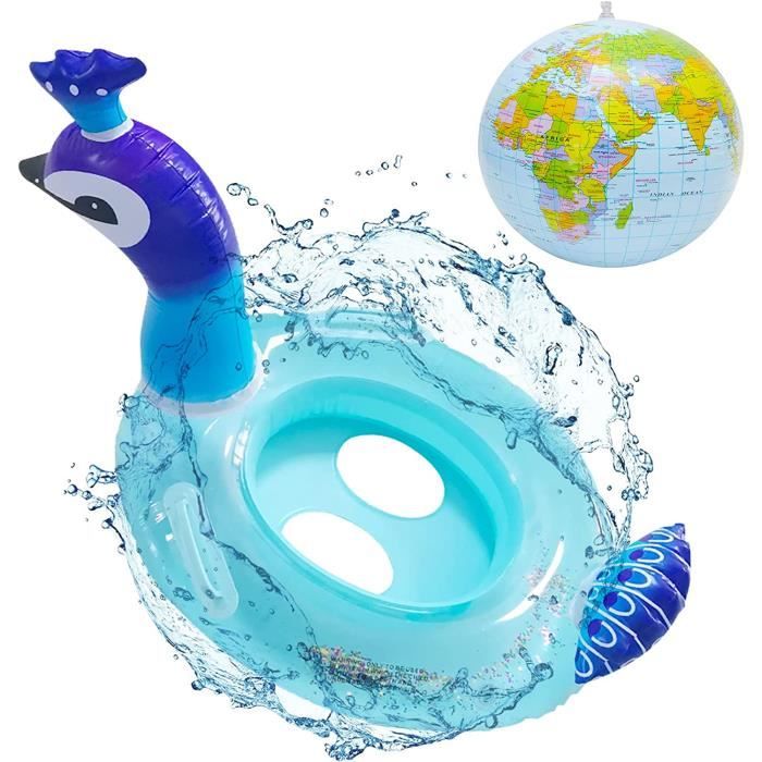 Bouée Piscine Gonflable pour Enfants - Rose - Siège Confortable - Facile à Porter - Jeux - Jouets