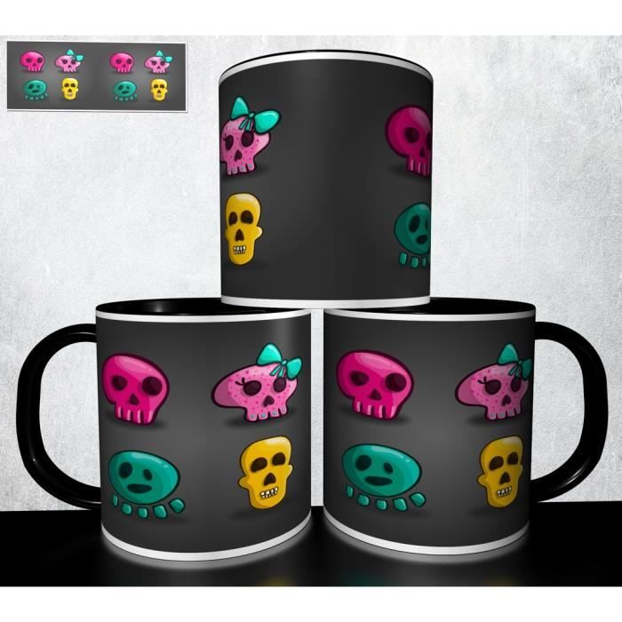 MUG personnalisé Tasse à café - Tête de mort Skull Halloween 1007