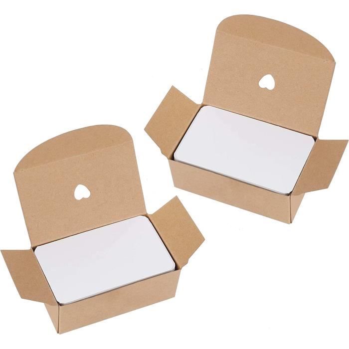 Cartes Kraft Vierges 200 pièces éoire Word Graffiti DIY Carte Vide