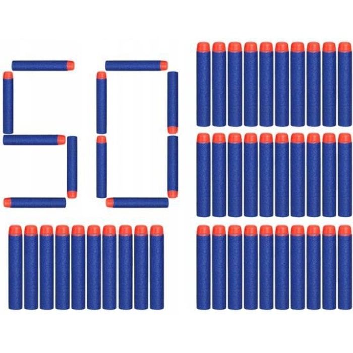 50 fléchettes Nerf N-Strike Elite - Spinel - Fortnite - Bleu - Jouet pour enfant de 8 ans et plus