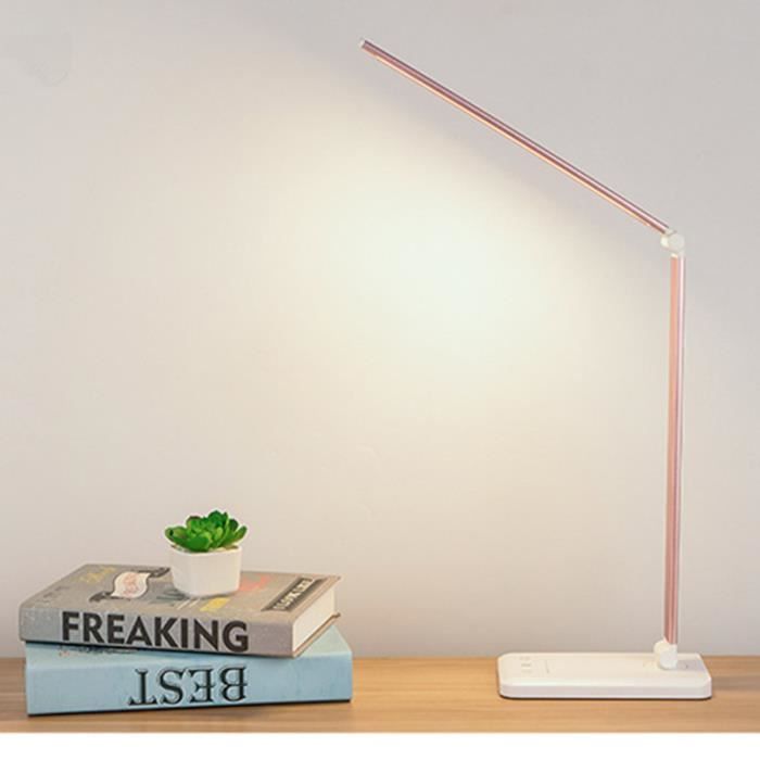Lampe Chevet Sans Fil Rechargeable - 5 Luminosités + 5 Températures, 3600mAh - Flexible 360°