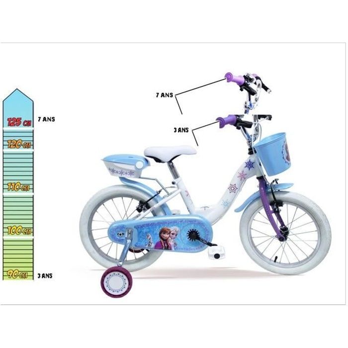 DISNEY Velo enfant evolutif 14 16 La Reine des Neiges Cdiscount Sport