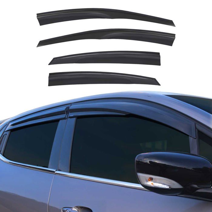 Lot De 4 Déflecteurs D'air Pour Hyundai I30 (2012-2016) - Teintés, Réduction Bruit Vent