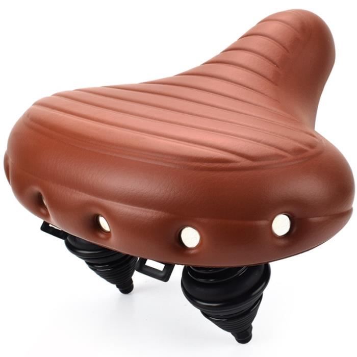 Selle Royal En Cuir Marron – Selle Vélo Confort Universelle, Fabriquée En Chine