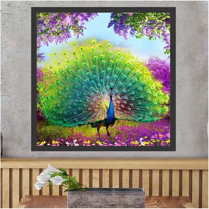 Kit Peinture Diamant Lion 5D DIY - Broderie Strass - Toile 30x40 Cm - Artisanat Décoration Murale