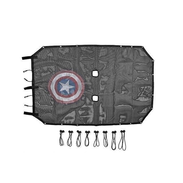 AKFMKSN Auto Sonnenschutz Für Jeep Wrangler JK 2007-2017 - 8-teiliges Set