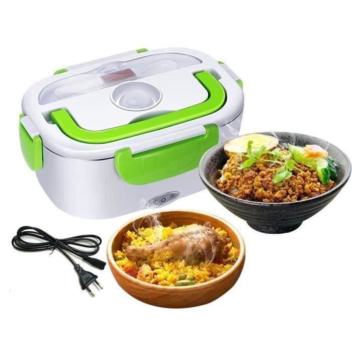 Boîte Repas Chauffante électrique 1,5L - Avec Batterie - Pour Bureau, Chantier, Voiture - Adulte
