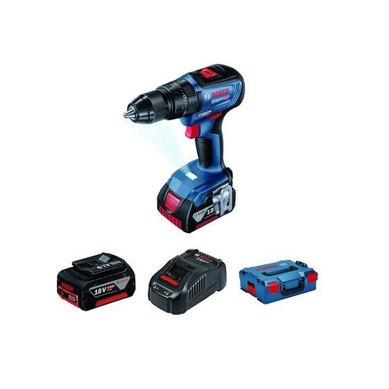 Perceuse visseuse à percussion Bosch GSB 18V 50 06019H5101 18V 2x5 0 Ah Li Ion
