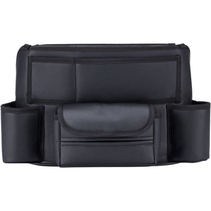 Boîte De Rangement Sous Siège De Voiture - Feutre Noir, Dimensions 37x23.5x10 Cm, Tiroir Coulissant Avec Couvercle