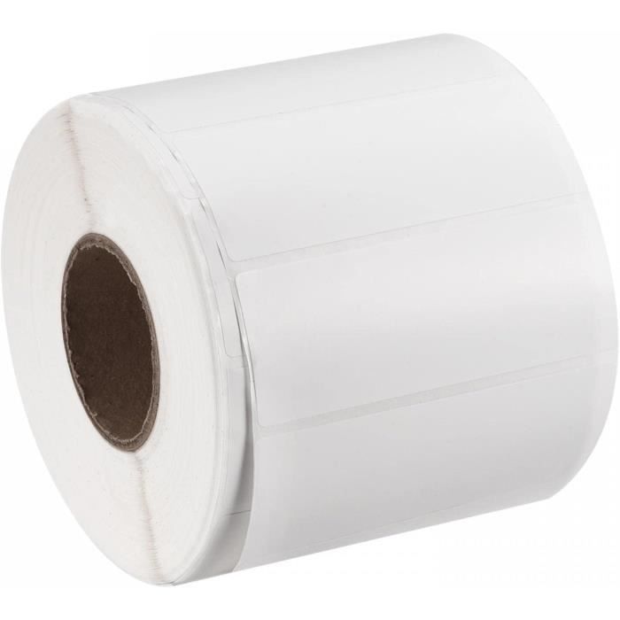 Étiquettes Thermiques Métalliques Argent 50×30 Mm – 1500 Pcs/Rouleau Pour Imprimante Transfert Thermique