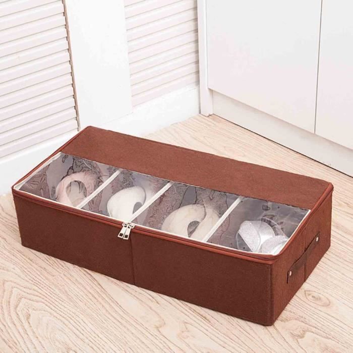 Boîte à Chaussures Transparente Avec Porte Magnétique - 25x30x40 Cm - En PET - Pour Rangement Et Exposition De Collections