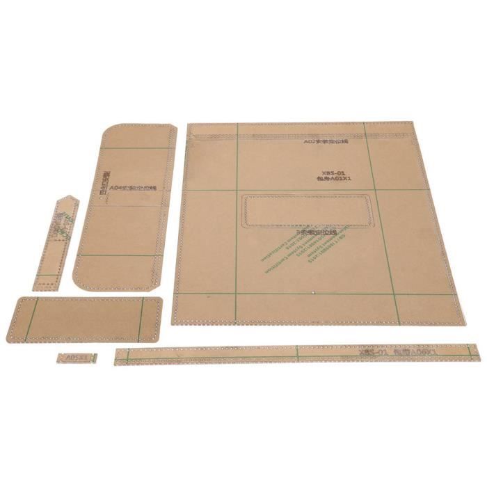 Modèle Acrylique Transparent Pour Sac Carte Portefeuille - Gabarit Couture Cuir DIY